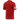 Red t-shirt with a white sleeve patch on a black background