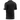 Black t-shirt with a logo on the sleeve against a white background